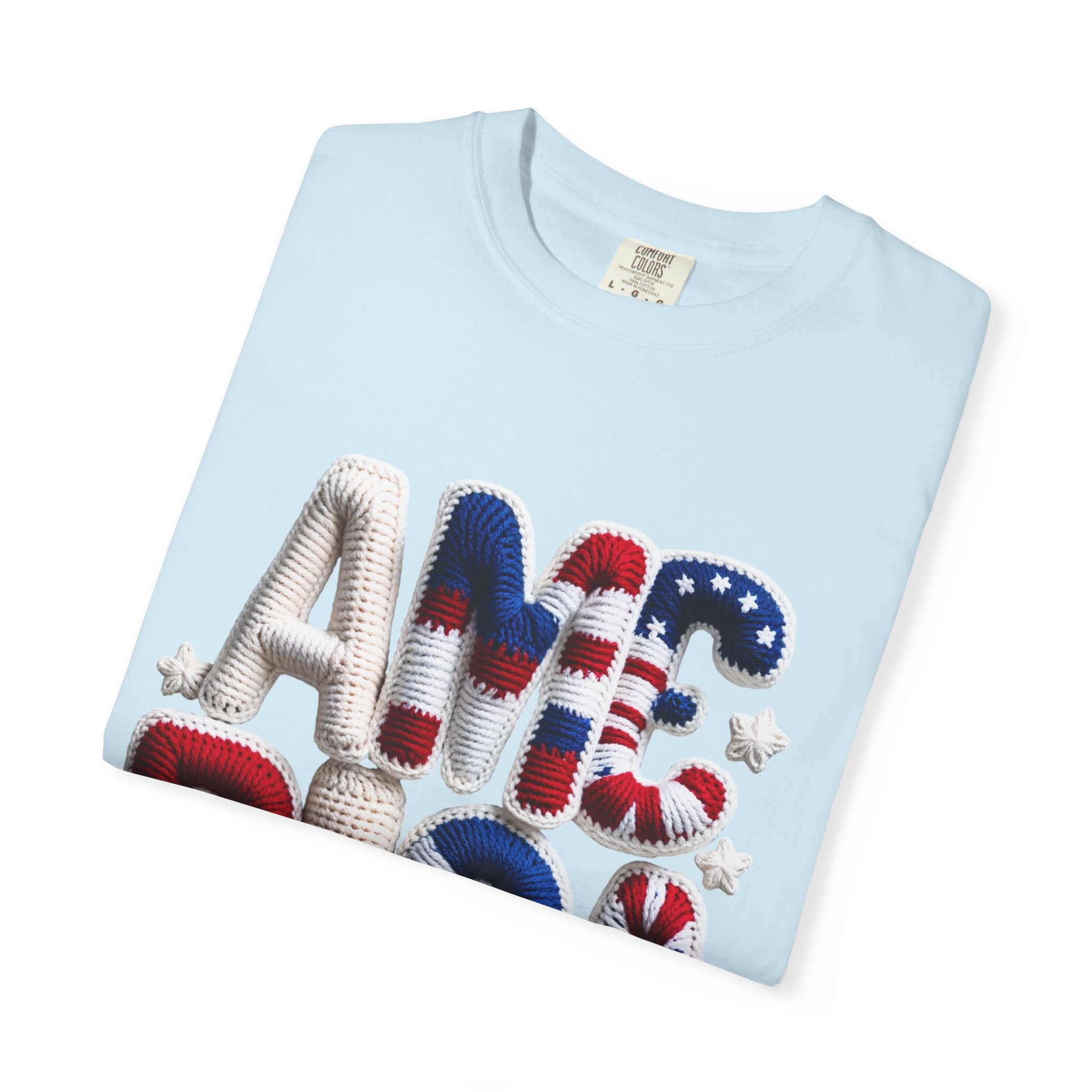 America Puffy Flag Graphic T-Shirt
