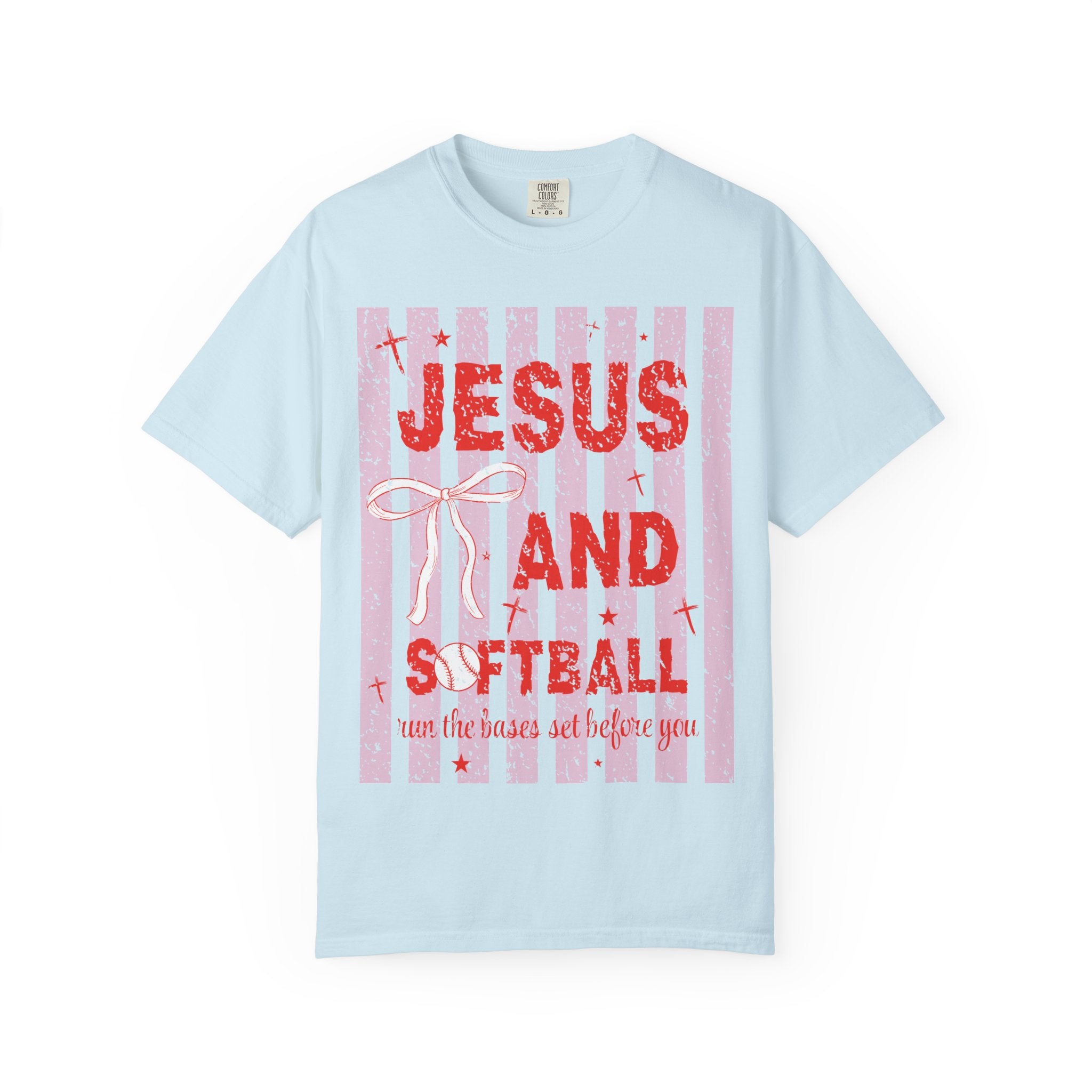 Jesus and Softball Graphic T-shirt