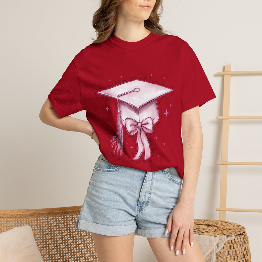 Graduation Cap Bow Tee