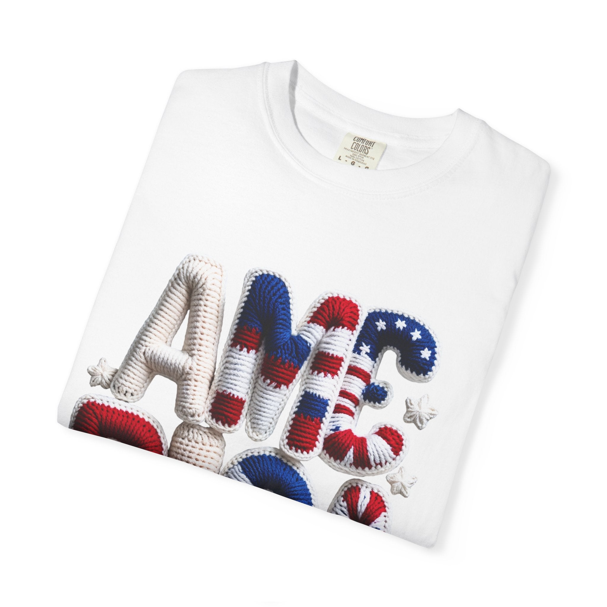 America Puffy Flag Graphic T-Shirt