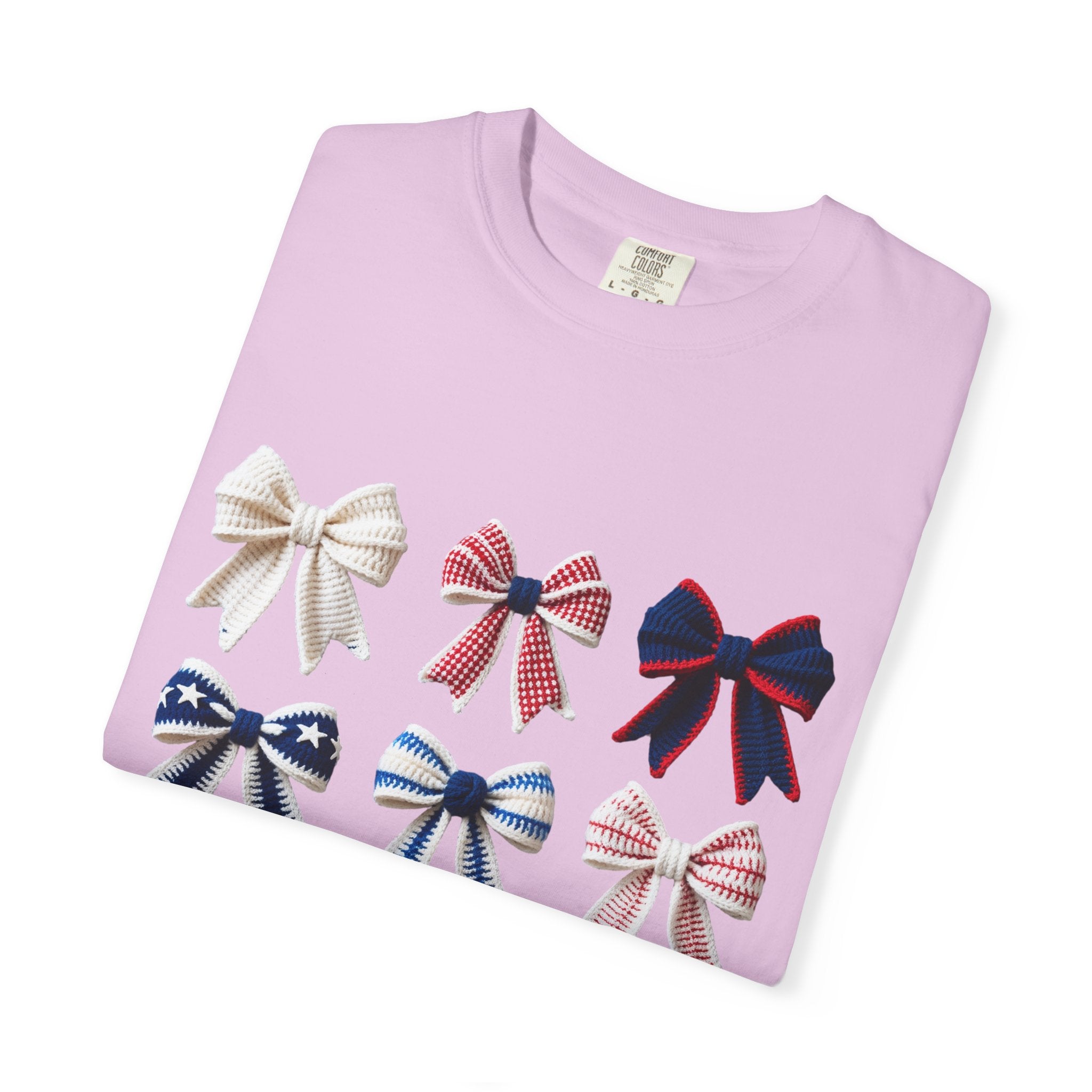 Bow Grid Graphic T-Shirt
