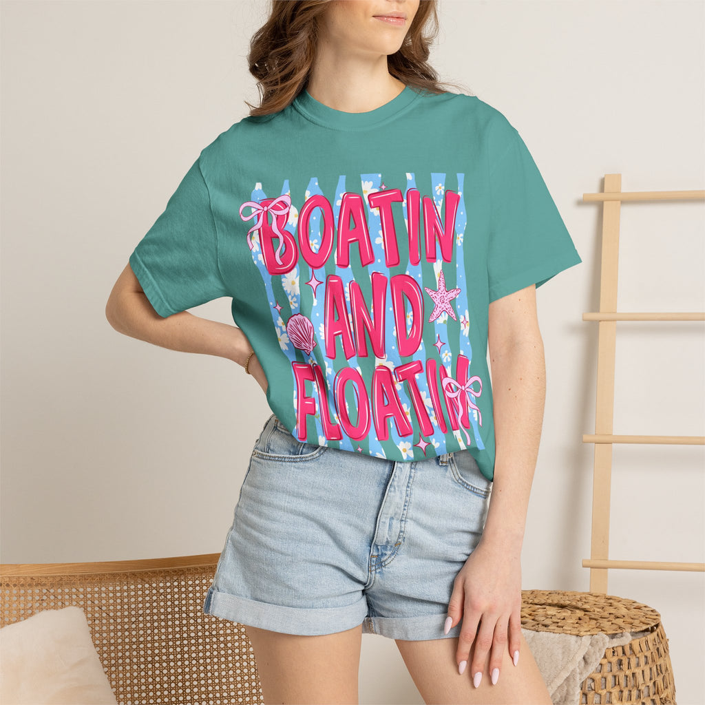 Boatin' and Floatin' Beach T-Shirt