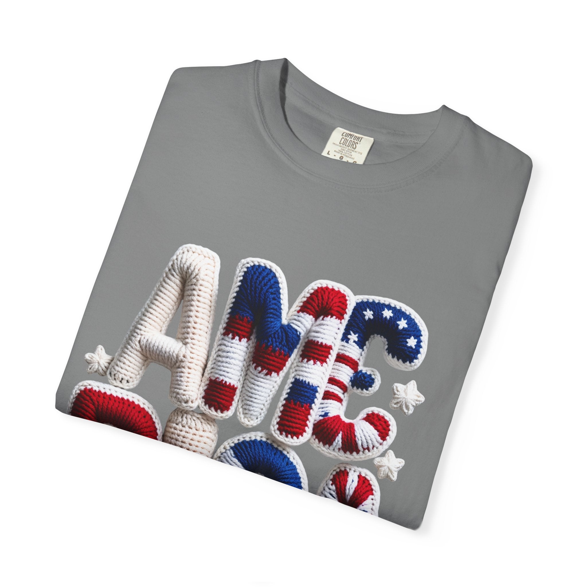 America Puffy Flag Graphic T-Shirt