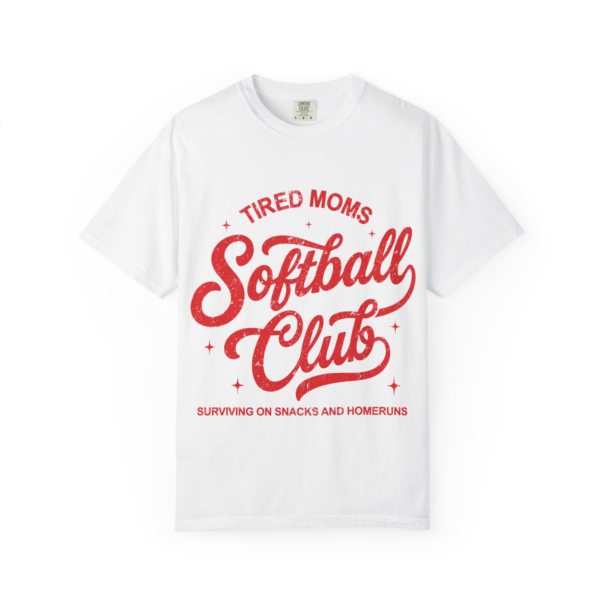 Tired Moms Softball Graphic T-shirt