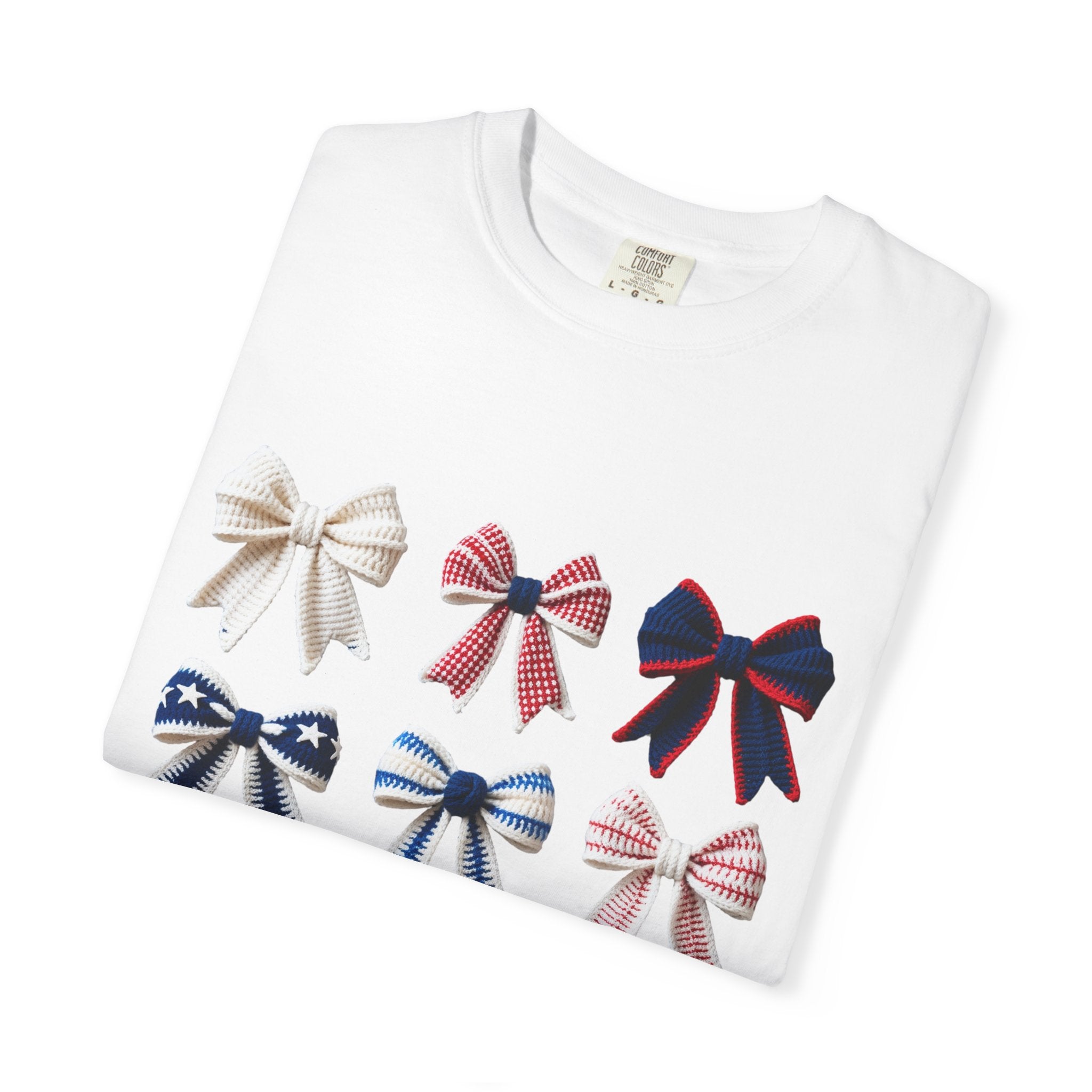 Bow Grid Graphic T-Shirt