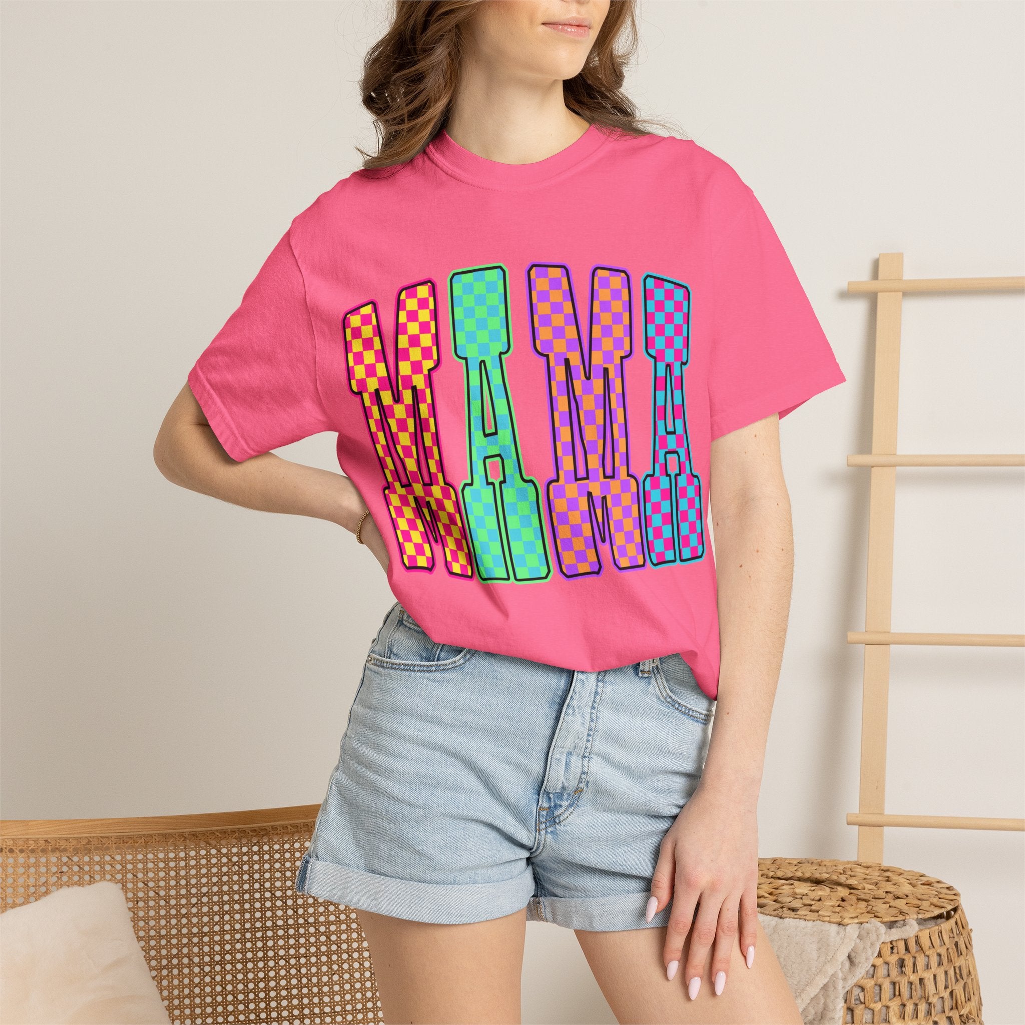 Mama Colorblock Graphic Tee