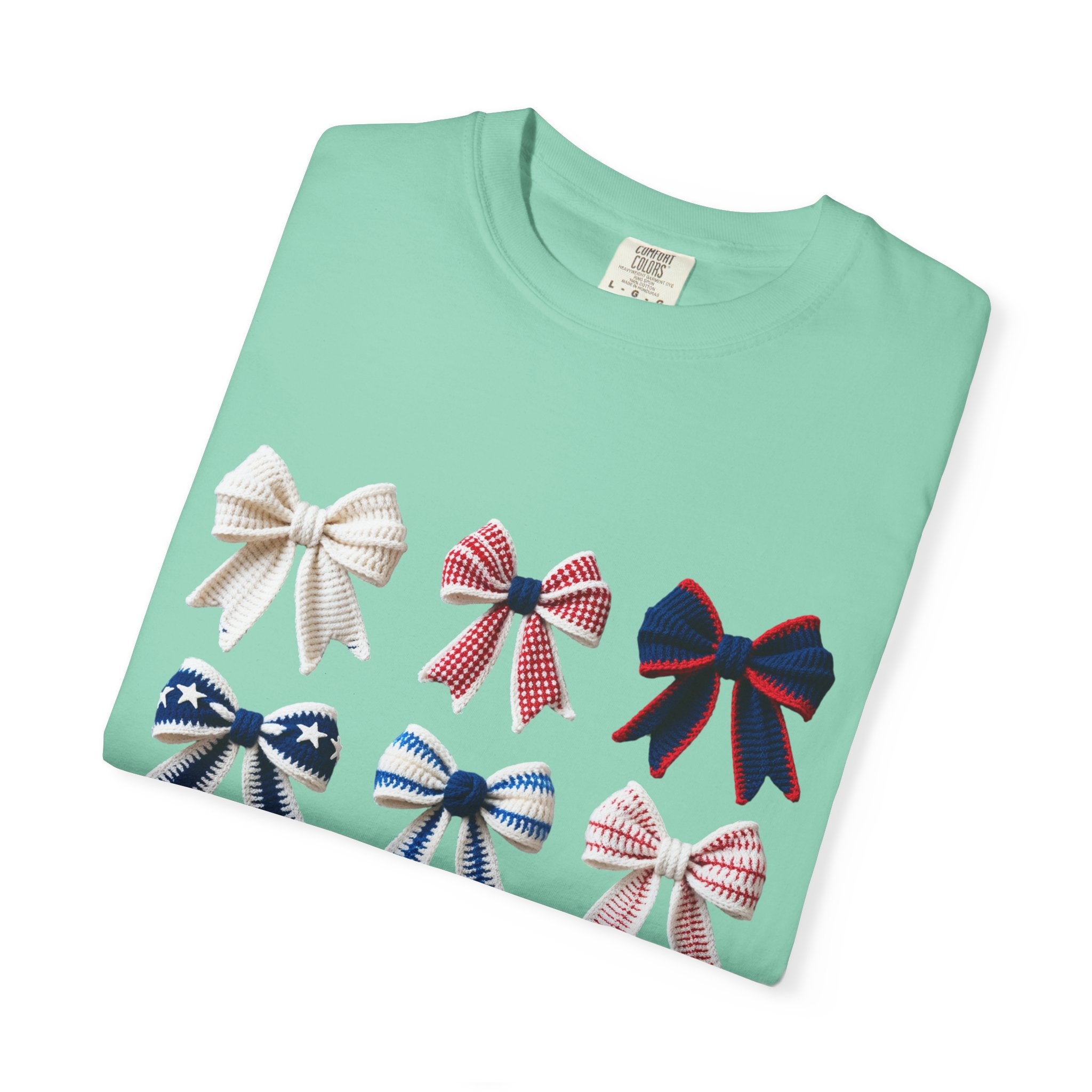 Bow Grid Graphic T-Shirt
