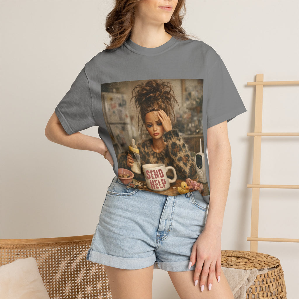 Send Help Morning Mess Graphic T-shirt