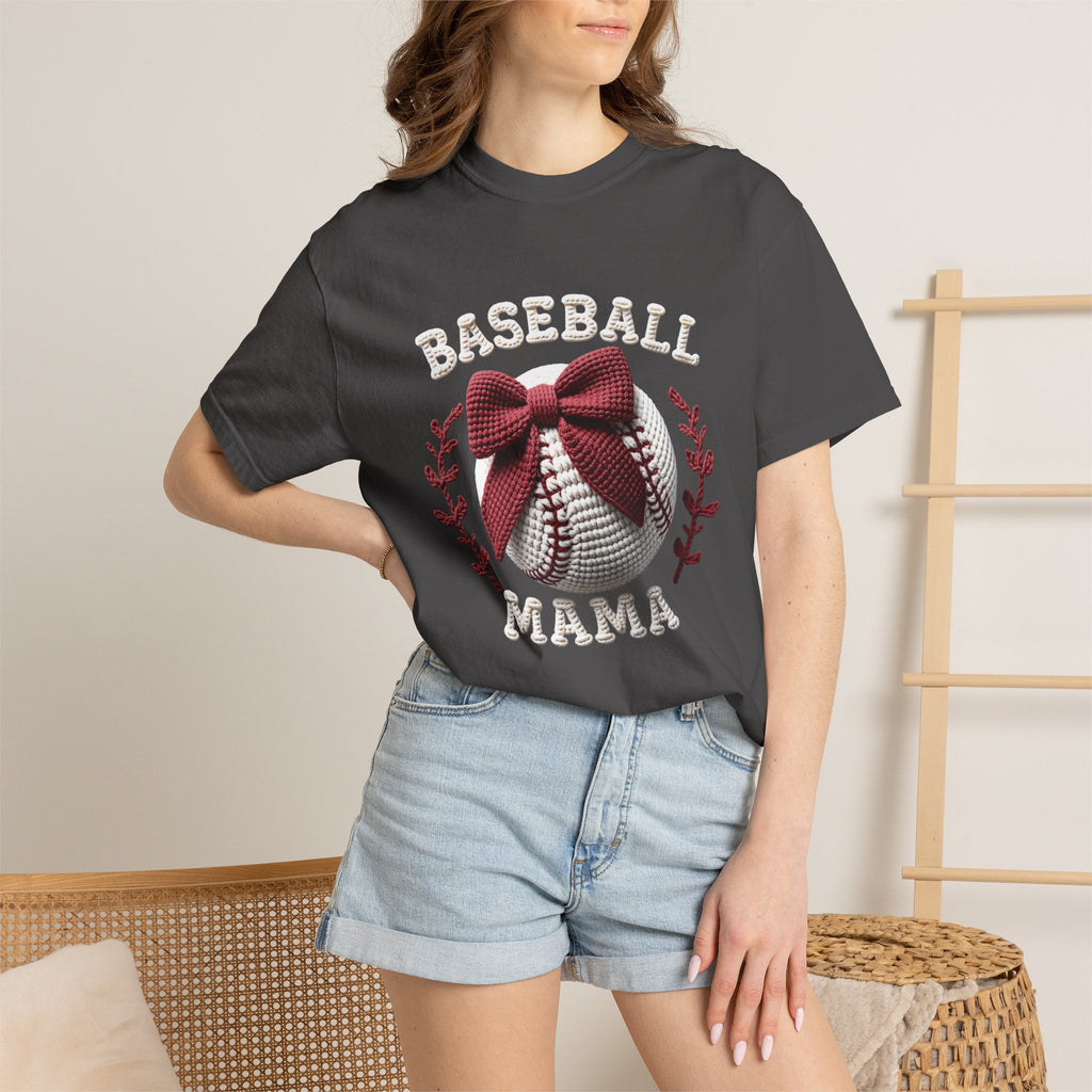 Bow Baseball Mom Tee