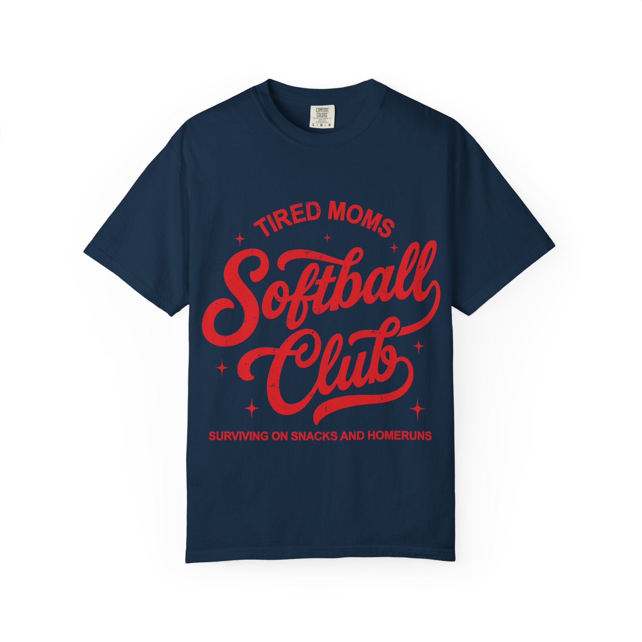 Tired Moms Softball Graphic T-shirt