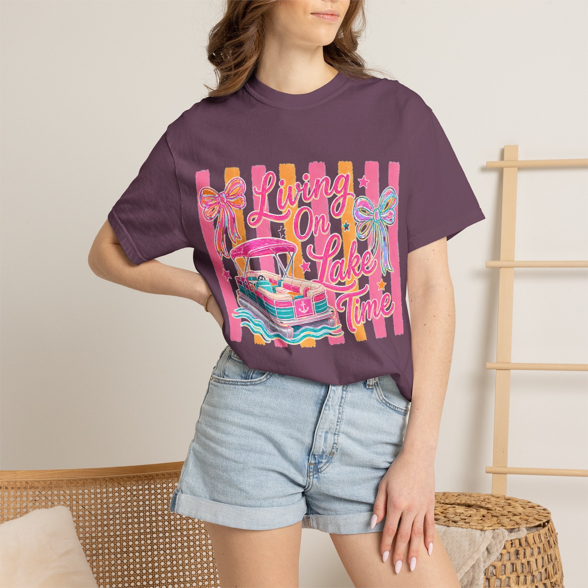 Living On Lake Time T-Shirt