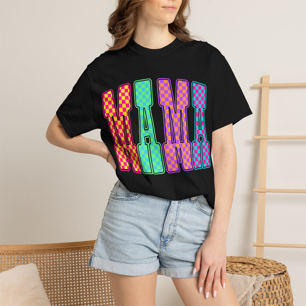 Mama Colorblock Graphic Tee