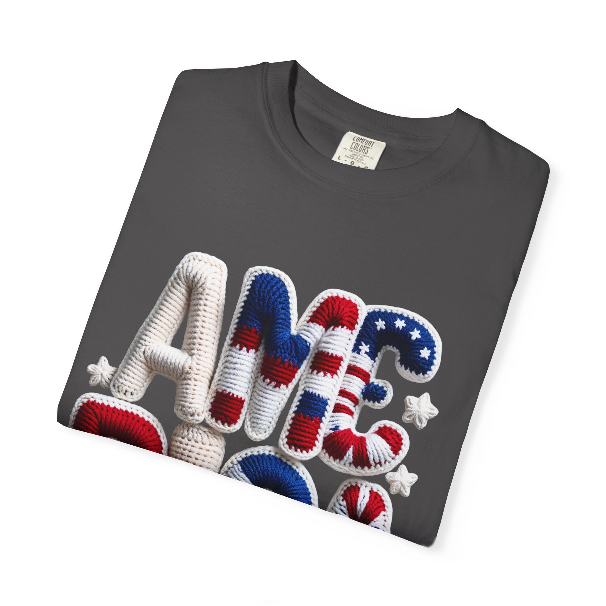 America Puffy Flag Graphic T-Shirt